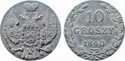 10 groszy 1840 year