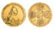 10 roubles 1762 year