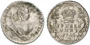 Grivennik 1742 year