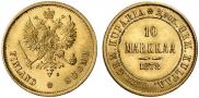 10 markkaa 1878 year