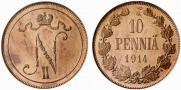 10 pennia 1914 year