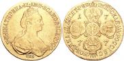 10 roubles 1777 year