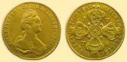 10 roubles 1778 year