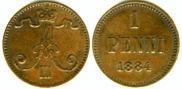 1 пенни 1884 года