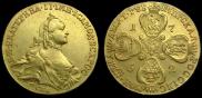10 roubles 1762 year