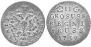 2 grosze 1759 year