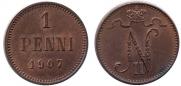 1 penni 1907 year