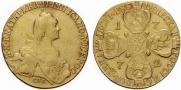 10 roubles 1772 year