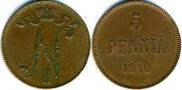 5 pennia 1910 year