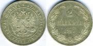 2 markkaa 1907 year