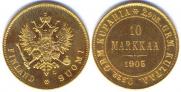 10 markkaa 1905 year