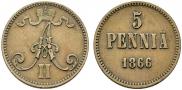 5 пенни 1866 года