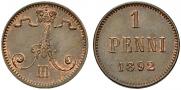 1 penni 1892 year