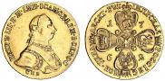 10 roubles 1762 year
