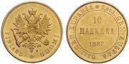 10 markkaa 1882 year