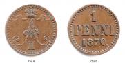 1 penni 1870 year