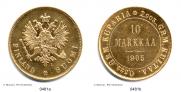 10 markkaa 1905 year