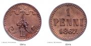 1 penni 1867 year
