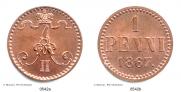 1 penni 1867 year