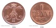 1 penni 1869 year