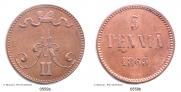 5 pennia 1865 year