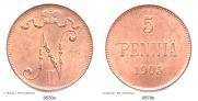 5 pennia 1905 year