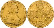 10 roubles 1775 year
