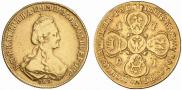 5 roubles 1781 year