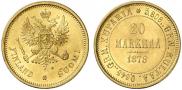 20 markkaa 1878 year
