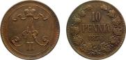 10 pennia 1876 year