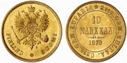 10 markkaa 1878 year