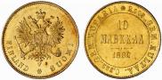 10 markkaa 1882 year