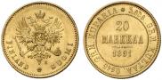 20 markkaa 1891 year