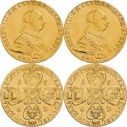 10 roubles 1762 year