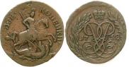 2 kopecks 1758 year