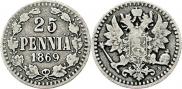 25 пенни 1869 года