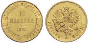 10 markkaa 1882 year