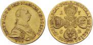 10 roubles 1762 year