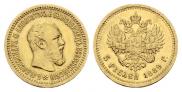5 roubles 1889 year