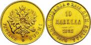 10 markkaa 1882 year