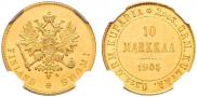 10 markkaa 1905 year