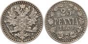 25 пенни 1869 года