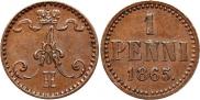 1 penni 1865 year