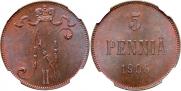 5 pennia 1906 year