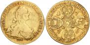 10 roubles 1776 year