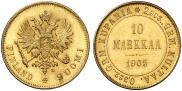 10 markkaa 1905 year
