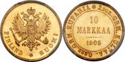 10 markkaa 1905 year