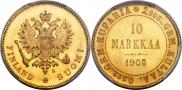 10 markkaa 1905 year