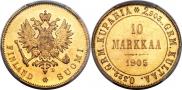 10 markkaa 1905 year