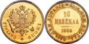 10 markkaa 1905 year